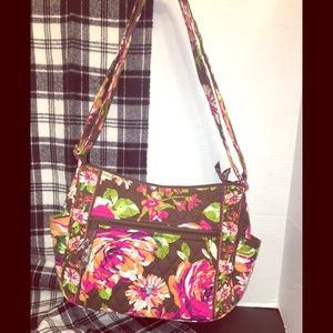 Vera Bradley’s Floral Print Shoulder Bag / Cross